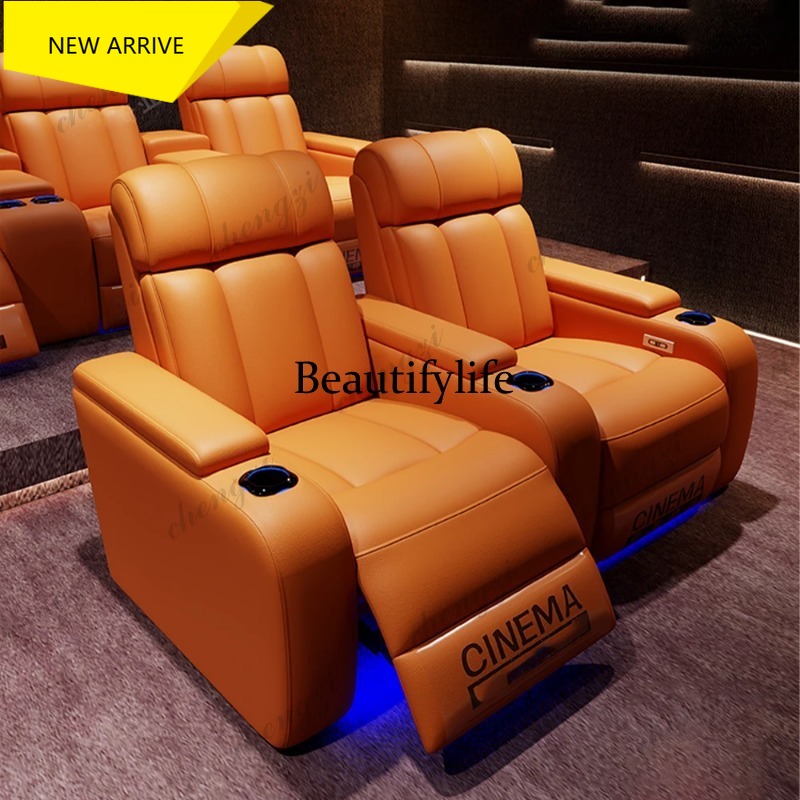 Home Cinema Chairs - Sillones Reclinables Eléctricos de Cuero Genuino