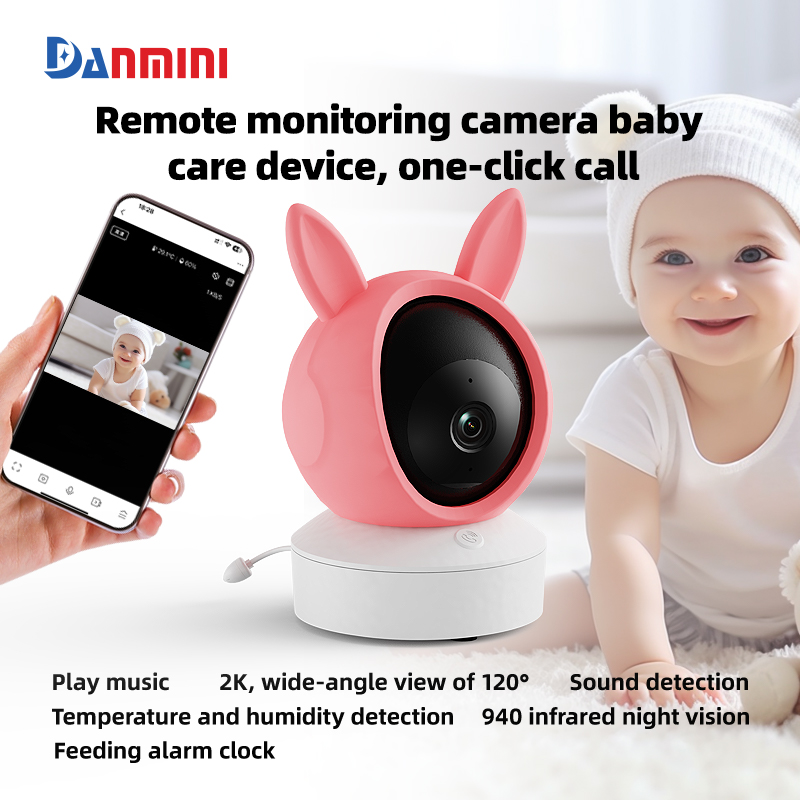 Home Cinema Wireless - Danmini 1080P Monitor de bebé móvil