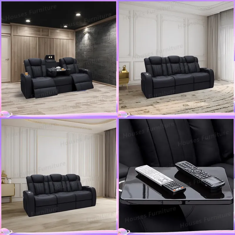 Home Cinema Chairs - Sillón Reclinable de Cuero para Cine