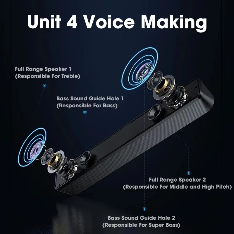 Barra de Sonido Musical para C - Home Cinema Tv reseña y precio